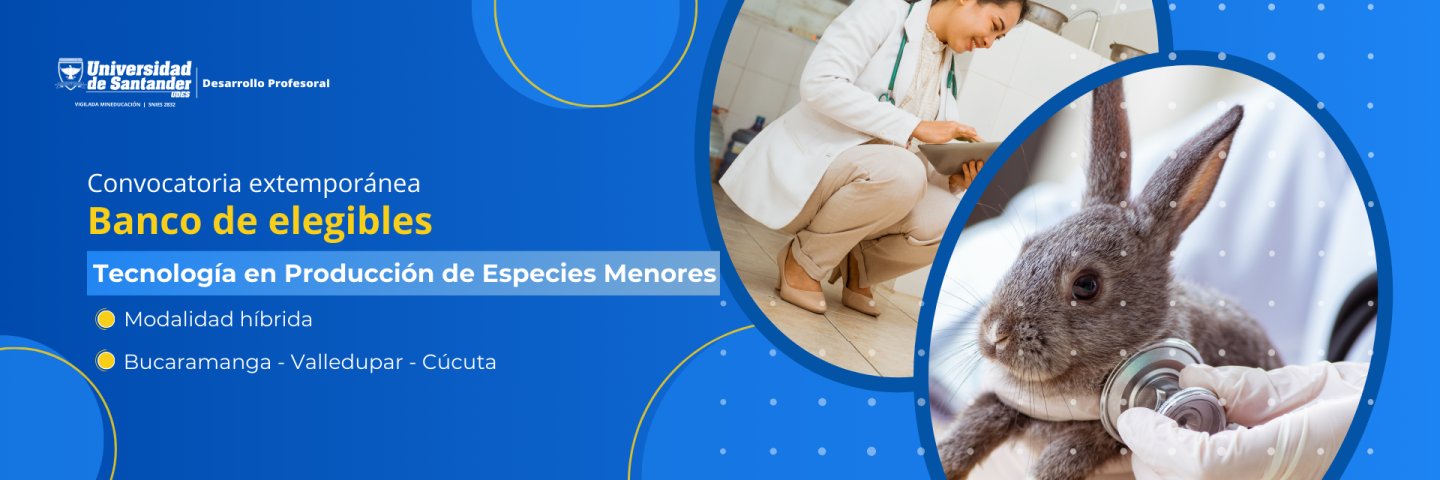 Convocatoria Banco de Elegibles para la Tecnología en Producción de Especies Menores