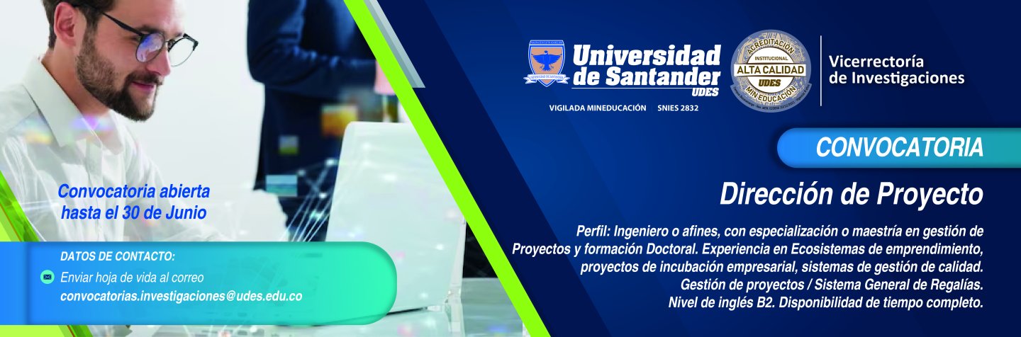 Convocatoria Dirección de Proyecto