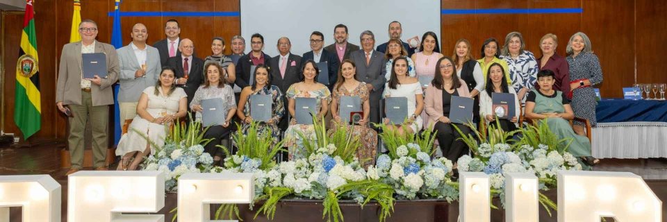 Profesores del Programa de Ingeniería Civil fueron homenajeados en el marco de la celebración institucional