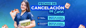 Fechas Cancelación de Cursos 2025-B
