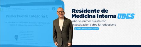 Residente de Medicina Interna UDES obtuvo primer puesto en congreso de Anestesiología y Reanimación de la UIS
