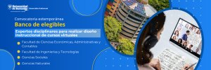 Convocatoria de Expertos Disciplinares para Realizar Diseño Instruccional de Cursos Virtuales