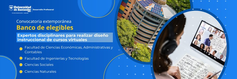 Convocatoria de Expertos Disciplinares para Realizar Diseño Instruccional de Cursos Virtuales