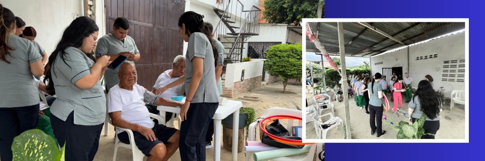 Estudiantes UDES apoyan jornada de prevención de hipertensión arterial liderada por la asociación ‘Cabellos de Plata’