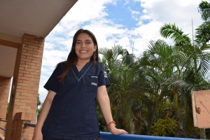 Estudiante del Programa de Medicina se destaca por su servicio social