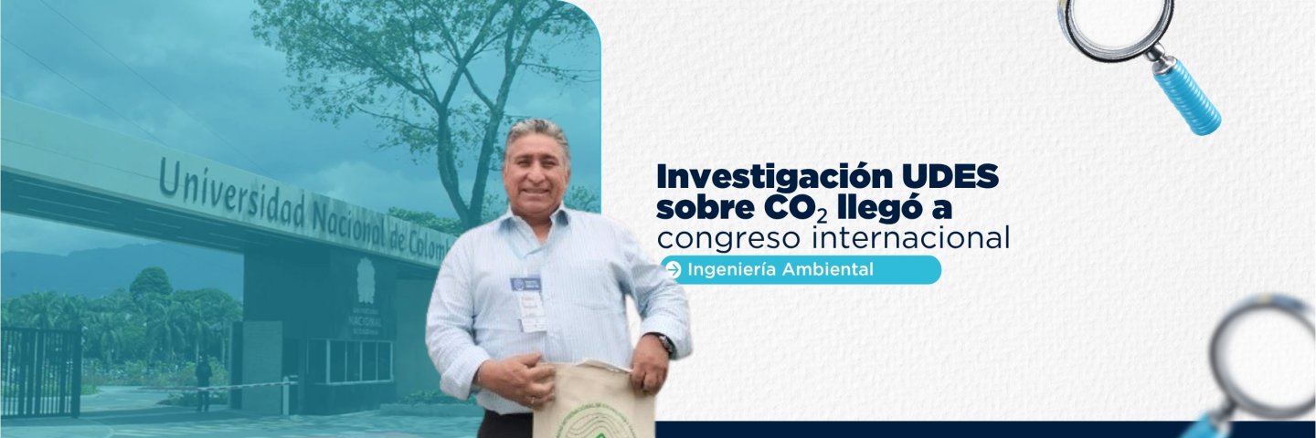 Walter Pardavé, profesor UDES, presentó investigación sobre mitigación de CO₂ en congreso internacional