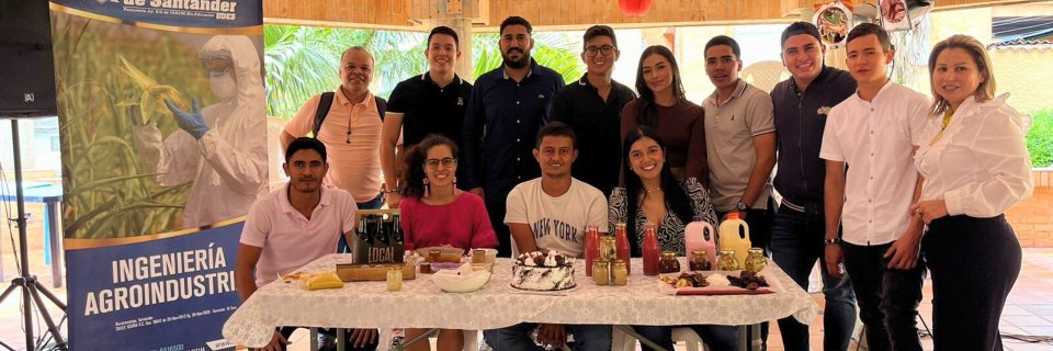 Estudiantes del programa de Ingeniería Agroindustrial UDES finalizan semestre presentando sus proyectos de aula