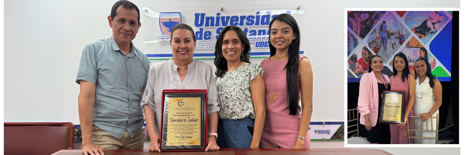 El Centro de Rehabilitación Cardioneuromuscular reconoce la contribución a la formación que realiza la UDES Cúcuta