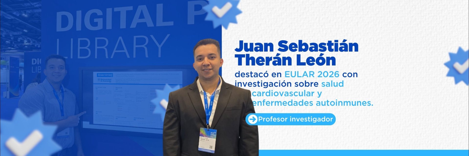 Investigación liderada por un profesor de la UDES fue destacada en uno de los principales congresos de reumatología del mundo