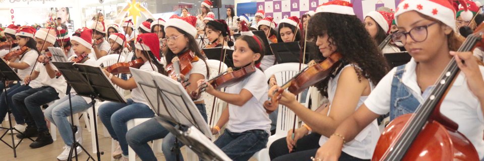 Filarmónica Infantil y Juvenil de la UDES brindó conciertos navideños en Valledupar