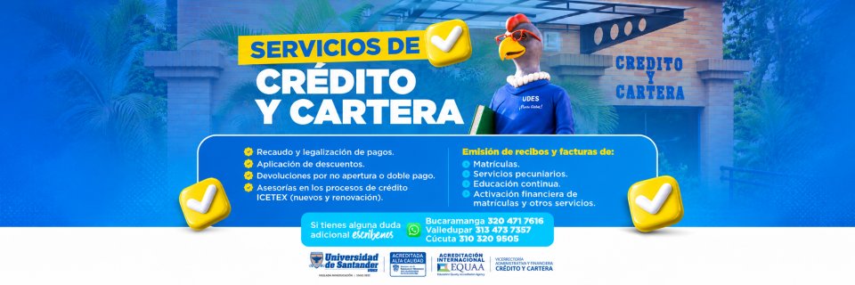 Servicios ofrecidos por Cr&eacute;dito y Cartera