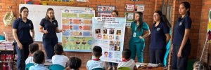 Programa AIRE promueve la prevención de infecciones respiratorias en niños del Colegio Luis Carlos Galán Sarmiento