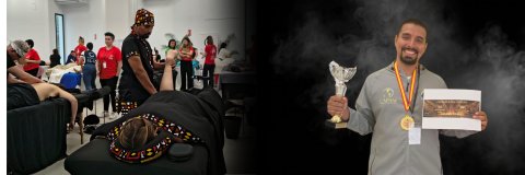 Graduado de la UDES Cúcuta se coronó campeón internacional en masoterapia deportiva