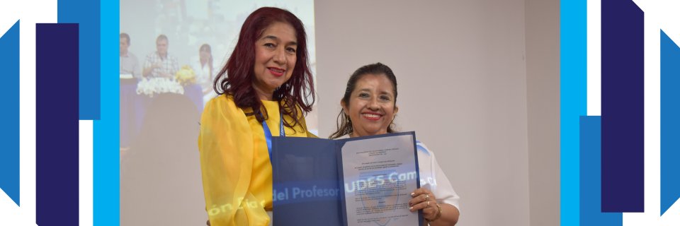 La UDES Cúcuta destaca a la profesora Olga Lucia Terrios mediante la distinción Guane por su compromiso con el proyecto de extensión