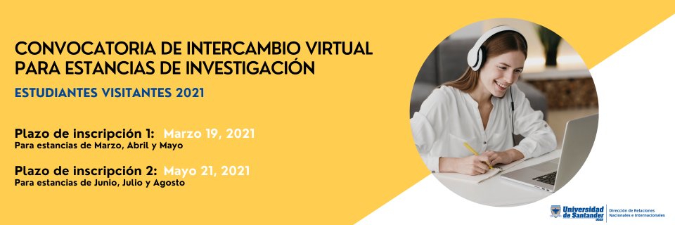Convocatoria para estancias de investigación - Estudiantes visitantes