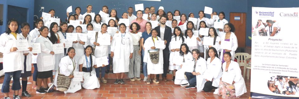 Con respaldo de embajada de Canadá, la UDES transfiere conocimientos a mujeres de Pueblo Bello, Cesar