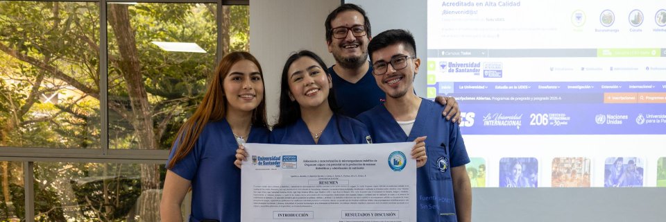 Investigación desde las aulas brilló en el X Encuentro de Microbiólogos Industriales de la UDES