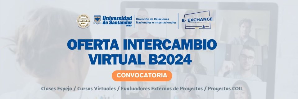 Convocatoria intercambio virtual E-EXCHANGE 2024-B