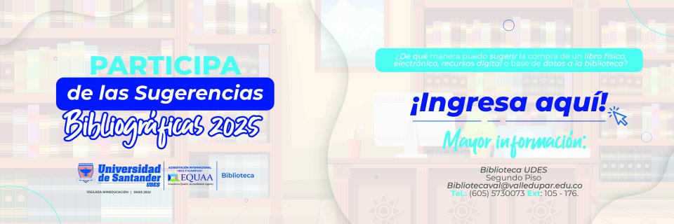 Ya se encuentra habilitada la plataforma para sugerencias de recursos bibliográficos